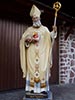 Hl. Augustinus - Holzskulptur - Bildhauer Helmut Perathoner in St. Ulrich in Gröden