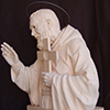 Skulptur aus Holz - Büste mit Kristallaugen - Hl. Padre Pio von Pietrelcina - Perathoner Helmut Bildhauer in Gröden